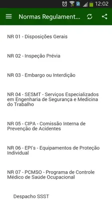 Segurança do Trabalho android App screenshot 2