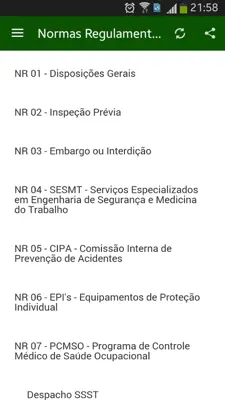 Segurança do Trabalho android App screenshot 4